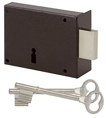 Dom Metalux 303901 Serrure en Applique Noir