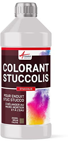 ARCANE INDUSTRIES Dose de Colorant, pour Enduit stuc, Stucco, venitien Colorant stuccolis - 250 ML Brun Fauve