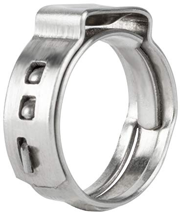 ISPINNER 24pcs 1 Inch PEX Cinch Clamps, 304 Stainless Steel Cinch Crimp Rings Pinch Clamps for PEX Tubing Pipe Fitting Connections (1 Inch)