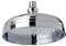 ENKI, R01, 200mm Traditional Fixed Large Shower Head Chrome, Solid Brass, Replacement Shower Head, Round Rose, Mixer Rainfall Shower, Modern Design, Easy Clean & Easy to Install