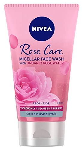 NIVEA MicellAIR Rose Micellar Water Face Wash Gel (150ml), Micellar Cleansing Water with Indulgent Rose Fragrance, Purifying Makeup Remover, Soothing Face Wash, Pack of 6