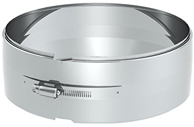 Klemmband für doppelwandige Schornsteine DW; Edelstahl (passend für DW-Rohre mit Ø 230 mm Außendurchmesser)