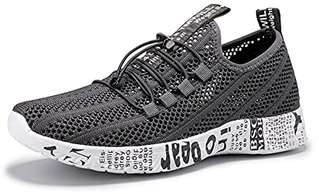 ERLINGO Chaussures aquatiques à séchage rapide, légères et respirantes, pour la plage, la marche, le sport, l'extérieur, la piscine, l'exercice - - gris foncé, 38 EU