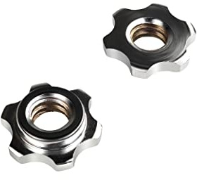 Sporzilla® Sternverschlüsse für Kurzhanteln und Langhanteln Sternverschluss für Hantelstangen 25 mm | 28 mm | 30 mm Hantel Muttern Kraftsport (2 Stück)
