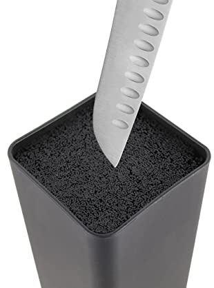 Soporte Cuchillos de Cocina | Bloque Cuchillos Universal | Cuchillero de Cocina. (negro cuadrado)
