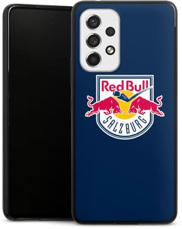 DeinDesign Slim Case extra dünn kompatibel mit Samsung Galaxy A53 5G Silikon Handyhülle schwarz Hülle EC Red Bull Salzburg Offizielles Lizenzprodukt Eishockey
