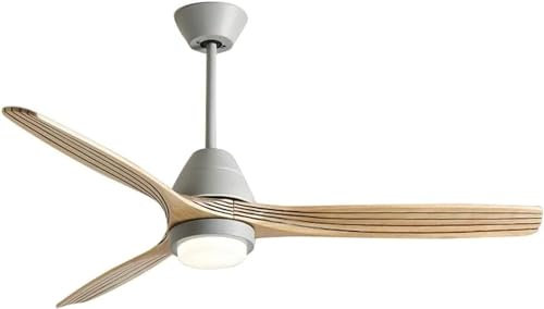 Ceiling Fan Light Ceiling Fan Light Simple Led Ceiling Fan Lamp Scandinavian Style Pendant Light Fan for Living Room Dining Room Ceiling Fan Home Decoration(Color:Grey,Size:42In)