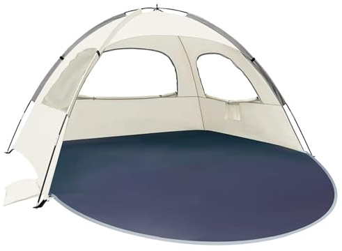 Tenda da spiaggia, dal sole, grande spazio portatile per esterni, multi-scenario versatile, tenda da spiaggia traspirante per spiagge, parchi, escursioni, laghi