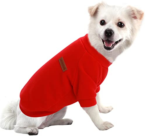HuaLiSiJi Hundepullover Grosse Hunde Warmm Hoodie Große Hunde Sweatshirt, Warm und Leicht, Mit Einer Weichen Textur, Leicht zu Tragen und Hellen Farben (Rot, 5XL)