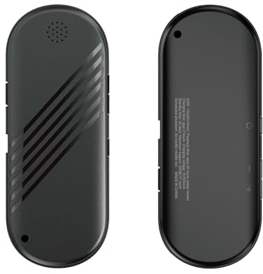 WAONIQ Lautsprecher Kabelloser Lautsprecher Wireless Conduction Technology Speaker, mit Lautstärkeregler, Timed Funktion, Speicherkartensteckdose, Kleines Schlüsselband (Schwarz)