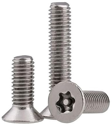 RKODRSMG M3 M4 M5 M6 Acero Inoxidable 304 Cabeza Plana Torx de Seis lóbulos con Pasador Tornillo de Seguridad antirrobo a Prueba de manipulaciones(14mm (20pcs),M5)