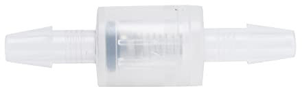 Check Valve Nonslip, Easy Install, Airtight PP Pagoda Design, Alkali Resistant, Small Size, for Viton Fluorine Rubber Sealing, Back Pressure 300KPA, Within 2KPA (3/16'')