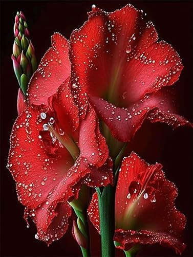 Gladiolus Theme Wooden Puzzle for Home Decor DIY Fun Game Family Educational Games Toys Gifts Jigsaw Puzzle 1000 Pieces