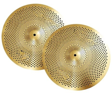 Platillo Gold Mute De 14 Pulgadas, Platillo Hi-Hat, Platillo De Bajo Volumen, Instrumento De Percusión