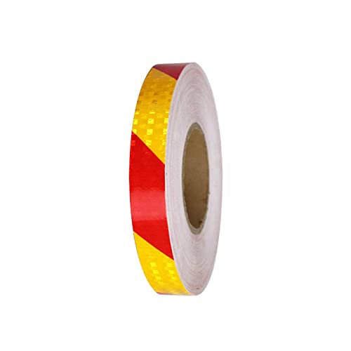 Rouleau de ruban réfléchissant extérieur, barrière de sécurité autocollante, avertissement étanche, autocollant de nuit for véhicules, vélos, vêtements, casques, boîtes aux lettres, 2,5 cm × 49,9 m(Re