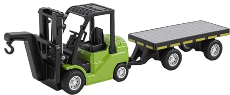 ZAICOLER Carretilla Elevadora RC 1/64, Construcción de Aleación Robusta, Carretilla Elevadora con Control Remoto para Teléfono Inteligente Bluetooth con Rotación de 360°, Conducción (Green)