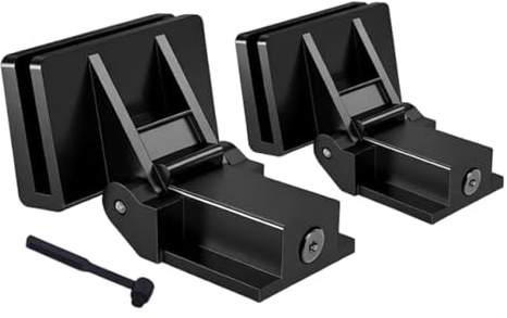 Qianly 2 Piezas de bisagras para Tapa Antipolvo de Tocadiscos, con Cepillo y Accesorios para Tocadiscos de Discos de Vinilo Atlpw50BT