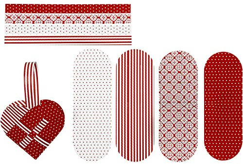 Vivi Gade 14,5 x 10 cm Copenhagen Design Papier Herzen geflochten 8 Stück