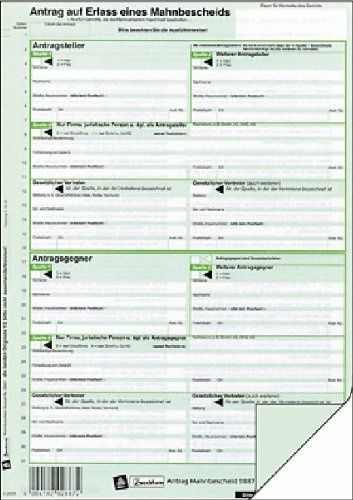'Formulario de Avery Zweckform Enmienda en orden de pago, A4 VE = 25