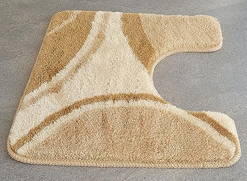 Kleine Wolke 7257217150 WC-Vorleger Verona, 50 x 50 cm, berberbeige