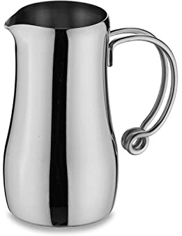 Café Stal Elements Stylish 18/10 Stainless Steel Milk Jug with Cool Touch Wire Handles, Mirror Polished, 17oz