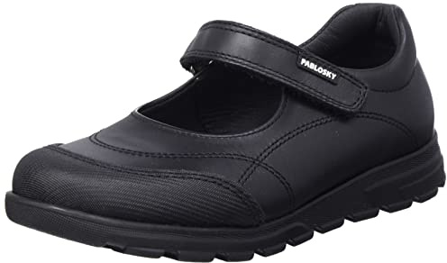 Pablosky Jungen Mädchen 334210 Spangenschuhe, Schwarz (Negro Negro), 33 EU