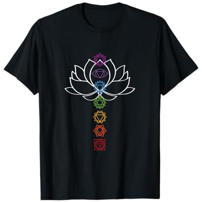 Spirituelles Zen Lotus Blume Chakren Ausgerichtet Yoga T-Shirt