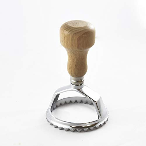 HOUSE COLLECTION 6 cm Round Dumpling Mould Wood Handle Stainless Steel