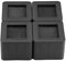 Dioche 4 x 10,5 x 8,5 cm, 10,5 x 8,5 cm, capacidad de peso de 100 kg, elevadores antideslizantes para mesa, oficina, cama, sofá, negro