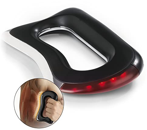 FitEngine EMS Massagegriff inkl. Wärmefunktion | 3 Intensitätsstufen für Massage an Nacken, Armen, Rücken etc. | gezielte Triggerpunkt-Massage, Schwarz