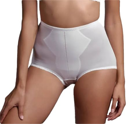 Lepel 1 Pezzo Slip Guaina Giada Contenitiva Modellante e Snellente a Vita Alta , Bianco 2B