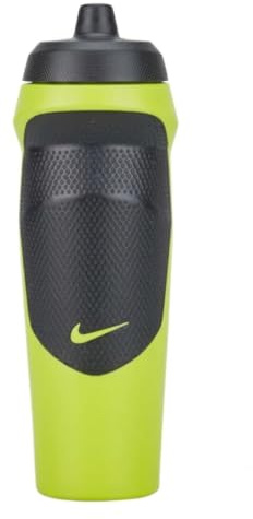 Nike Unisex – Borraccia Hypersport Bottle Atomic Green/Black/Black/Atomic Green, 600 ml, in Poliuretano