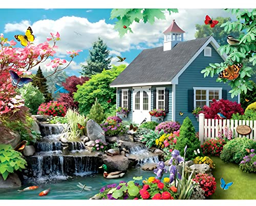 DAERLE Diamond Painting, Pintura Diamante Kits Completos, Pintura de Diamantes, Pintura Diamante 5D, Diamond Painting Kit Adultos, Diamantes de Imitación, Paisaje, Decoración de Pared 40x30cm