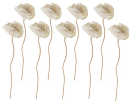 HOOTNEE Palos De Aromaterapia Sin Fuego Palitos De Ratan Esencia para Difusor De Aceite Esencial Flores Secas para Ambientador Decoración para Hogar Oficina Y Coche 9 Piezas