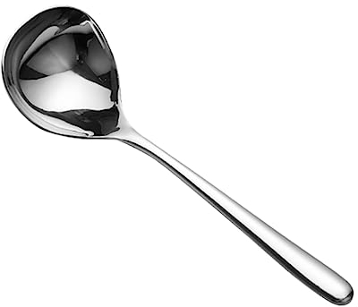 OUNONA Multifunctional Round Spoon Stainless Steel Serving Spoon Versatile for Cooking and Serving