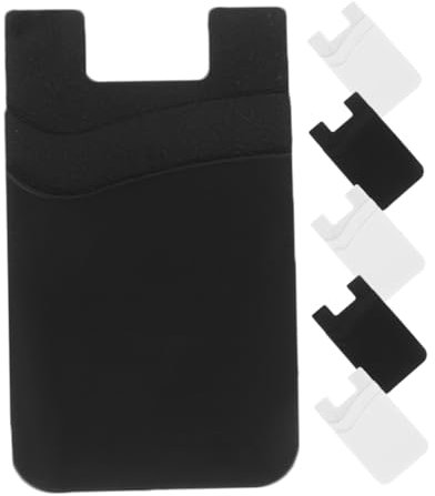 SKISUNO 6pezzi Porta Carte Adesivo Per Cellulare Portafoglio Sottile e Leggero Custodia Per Carte Di Credito e Contanti Portafoglio Autoadesivo Per Telefono Porta Di Credito Versatile