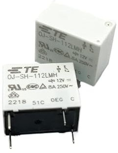 PSPASPFZ 2PC Leistungsrelais OJ-SH-112LMH OJ-SH-105LMH 12VDC 4-polig 8A (Size : OJ-SH-112LMH)