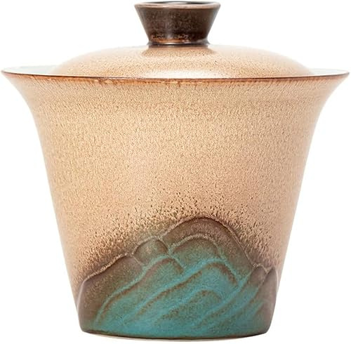 Porzellan Tee Set,Tasse, 150ml Keramik Gaiwan Haushalt Teetasse Tee Schüssel Kung Fu Tee-Set Tee Zeremonie Wohnkultur