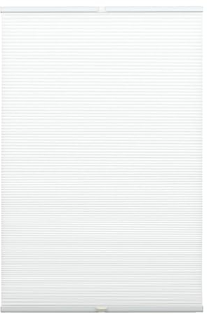 GARDINIA Wabenplissee Concept Tageslicht, Blickdichtes Faltrollo, Alle Montage-Teile inklusive, EASYFIX Plissee verspannt mit 2 Bedienschienen, Weiß, 70 x 130 cm (BxH)