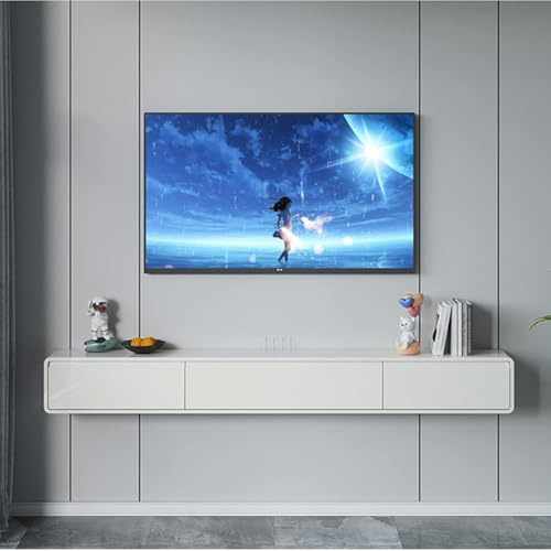 BTURYT TV Lowboard Hanging-Wall Mounting TV Cabinet, 120/150 Cm Floating TV Stand for Wall Mounting, Media Console for Wall Mounting, TV Stands for Wall Mounting Made of Solid Wood ~/