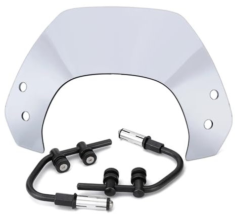NRERDMT Kompatibel mit Vespa Sprint 125 150 2016-2022 2017 2018 2019 2020 2021 / Sprint 150S 2022 Windschutzscheiben-Windabweiser(Light Smoke)