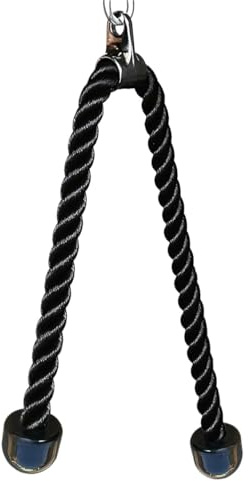 NJIEzhao Trizeps Tau Trizepsseil for das Heim-Fitnessstudio, Pulldown-Maschinengriff, Rücken-Schulter-Muskeltrainer, Fitness(150cm)