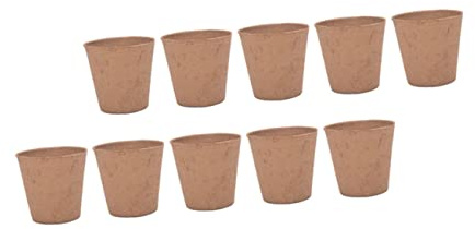 BESPORTBLE 25piezas Copa De Plántulas Biodegradable De Pulpa Macetas De Pulpa para Plantar Suministros De Jardinería Vaso De para De Plantas Casa o Invernadero