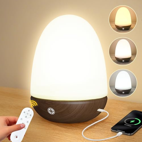 OYADISIIOP SAD Lamp, 10000 Lux SAD Light with Remote, UV Free Full Spectrum Light Therapy Lamp with Dimmable, 3 Color Temperature, Memory Function to Regulate Day/Night Rhythm, Dark Wood Grain