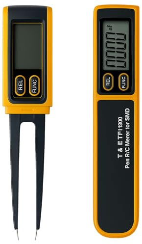 Multimètre numérique I Pince testeur SMD compact pour composants électroniques, pinces crocodile, aiguille sonde RC, kit outil de mesure multifonction intelligent électrique professionnel électricien
