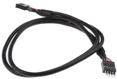 WUUISDNX 9pin Extension Cable 5cm Long USB Extension Cable 9-pin Female To 9-pin Male Connections Male To Female USB Black Assembly Precision Molded Connectors
