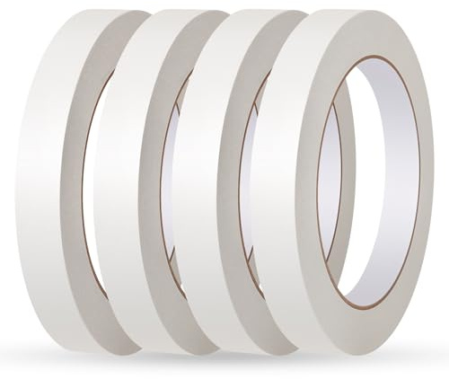 luvtree Double Sided Craft Tape,Ultra Thin Clear Adhesive for Scrapbooking, Card Making, DIY & Gift Wrapping, Tear by Hand