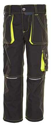 Planam 6110098 Storlek 98/104Junior Byxor - Antracit/Gul