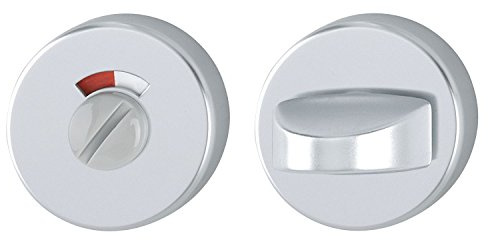 HOPPE Rund-Rosette Durchmesser 53 mm | Aluminium silber eloxiert | WC/Bad | 1 Paar