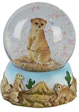 Ravensden Glitter Globe Meerkat Snow Globe Animal Animals Snow Globes Erdmann